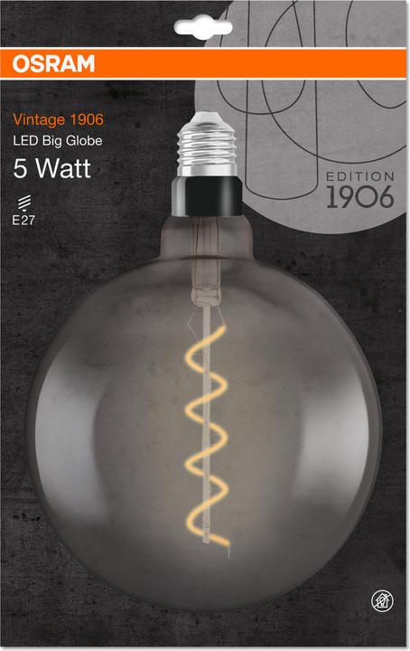 Produktbild Osram Vintage 1906 Led Classic Globe (E27, 5 W, 110 lm, 4 x, G)