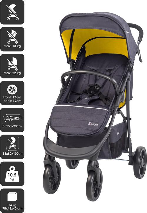 Actual product image BabyGo Style 3in1 - Combi pushchair - Mustard
