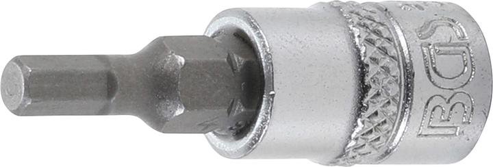 Actual product image BGS Bit Socket | 6.3 mm (1/4") Drive | internal Hexagon 4 mm (6.3 mm)
