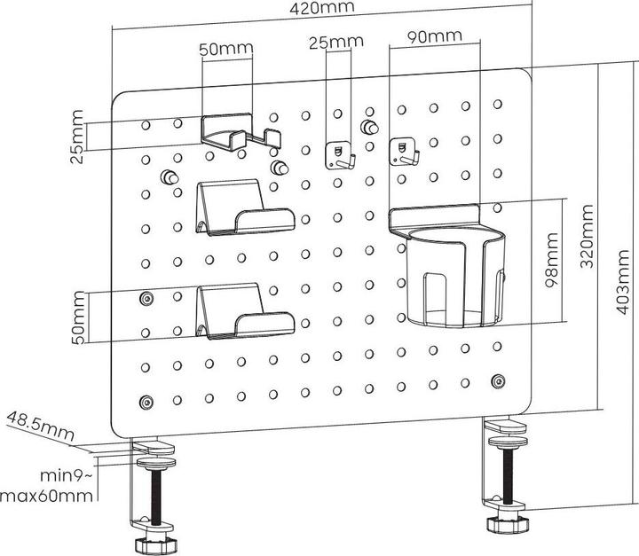 Actual product image Oplite Premium Storage Kit Clamp