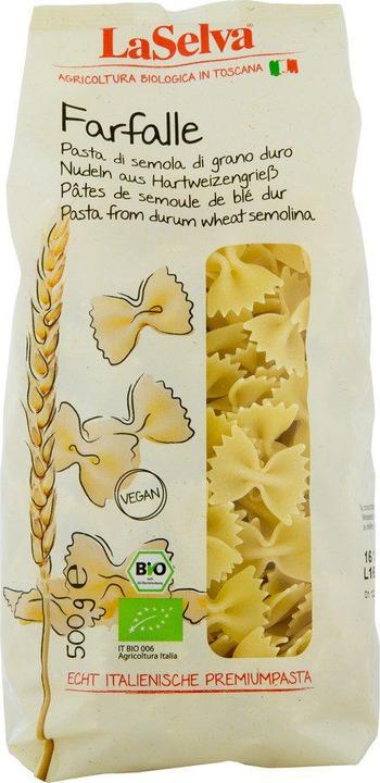 Image du produit LaSelva Farfalle Semoule de blé dur biologique (500 g)