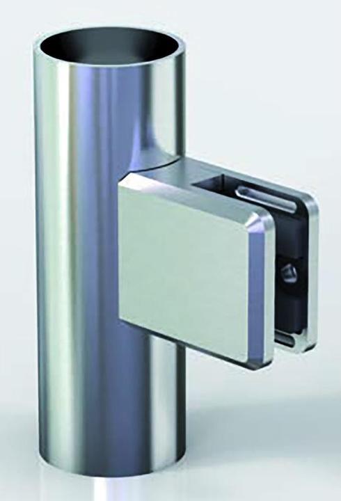 Actual product image Pauli+Sohn Glasklemmen 48x45, 8-12.76mm,V4A rund (4 pcs.)