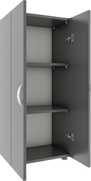 Actual product image VCM Office Cabinet Books Filing Cabinet Office Furniture Cabinet Ulas 3-Fold Hinged Doors (49 x 34 x 108 cm)