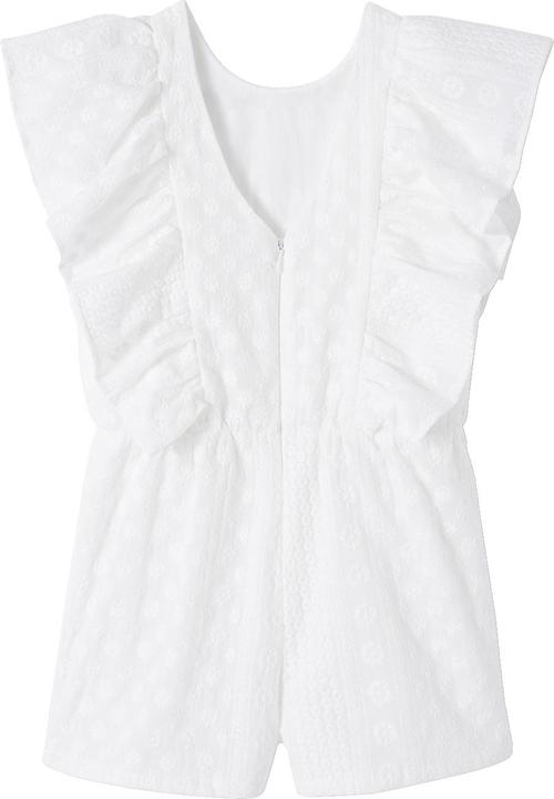 Image du produit Vertbaudet Combinaison courte festive pour fille avec broderies ajourées (158)