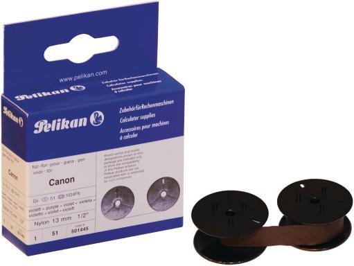 Image du produit Pelikan Ruban Nylon violet taille 51S+U pour Canon/Sharp 13mm/6m (Violet)