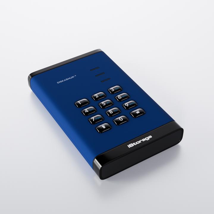 Image du produit iStorage diskAshur3 HDD 5TB - Bleu (5 To)