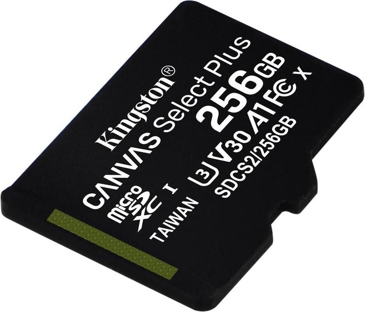 Immagine prodotto Kingston Canvas Select Plus (256 GB, microSDXC, U3, UHS-I)