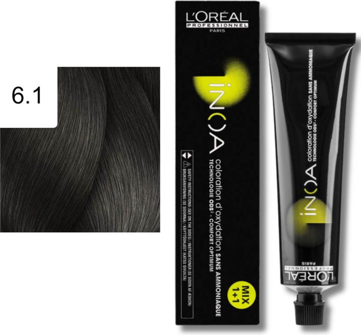 Image du produit L'Oréal Paris INOA 6,1 Blond foncé cendré (6,1 Blond foncé cendré)