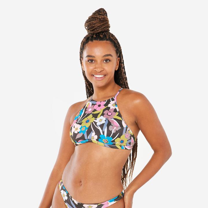 Image du produit Olaian Haut de maillot surf brassière fleurie Femme - Andrea multicolore (80)