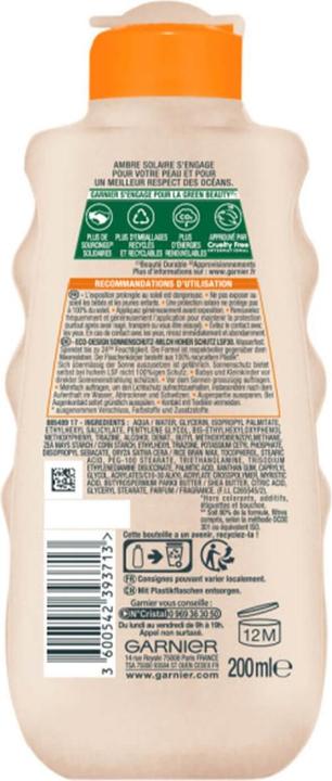 Produktbild Garnier Ambre Solaire (Sonnenmilch, SPF 30, 200 ml, 230 g)