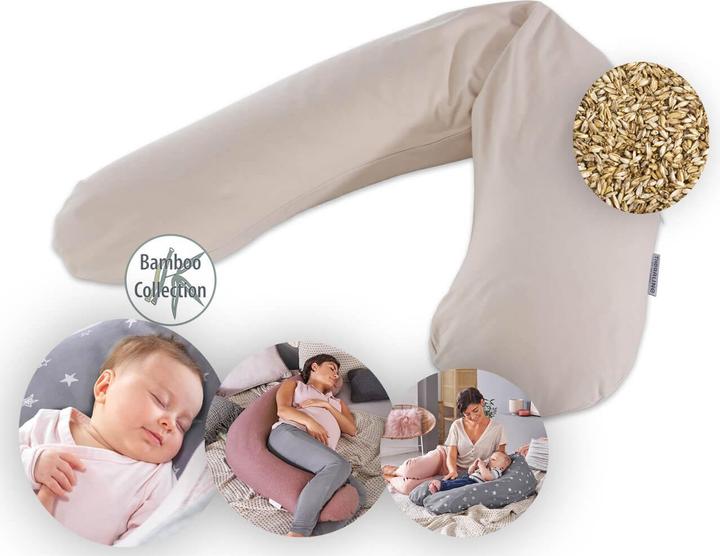 Actual product image Theraline Nursing Pillow "The Original" with Spelt Filling incl. Cover 190 cm (190 cm)