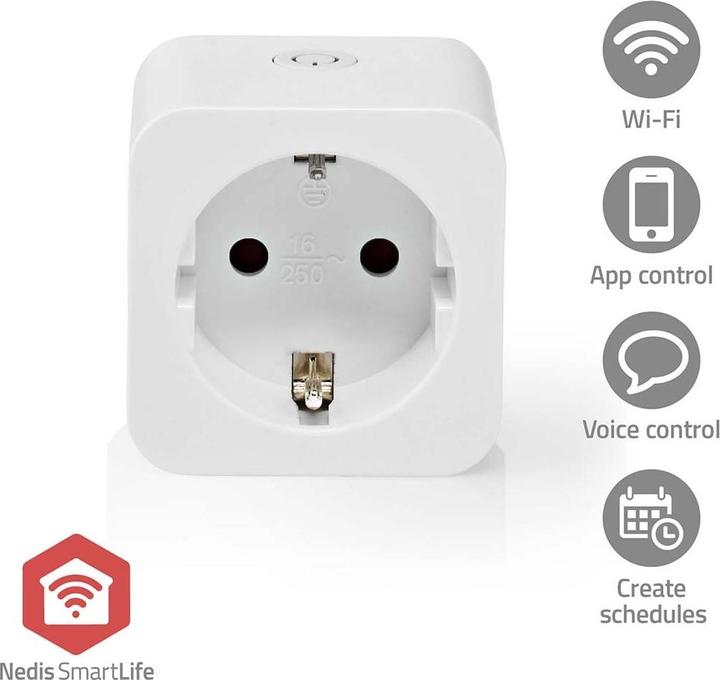 Nedis SmartLife Smart Stecker Zigbee 3.0 | Leistungsmesser | 3680 W | Hybrid (CEE 7/7) | 0 - 55 °C |