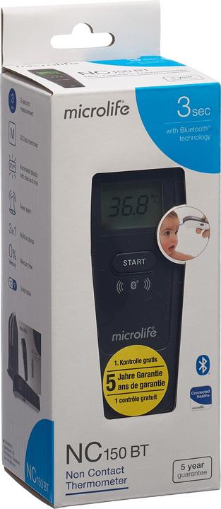 Microlife non-contact Bluethoot Fieberthermometer NC150 (Berührungslos, Stirn)