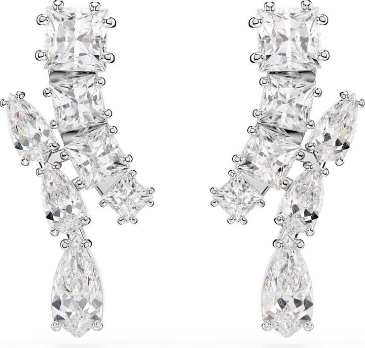 Image du produit Swarovski Matrix Drop Boucles d'oreilles Différentes tailles Blanc (Métal Swarovski)