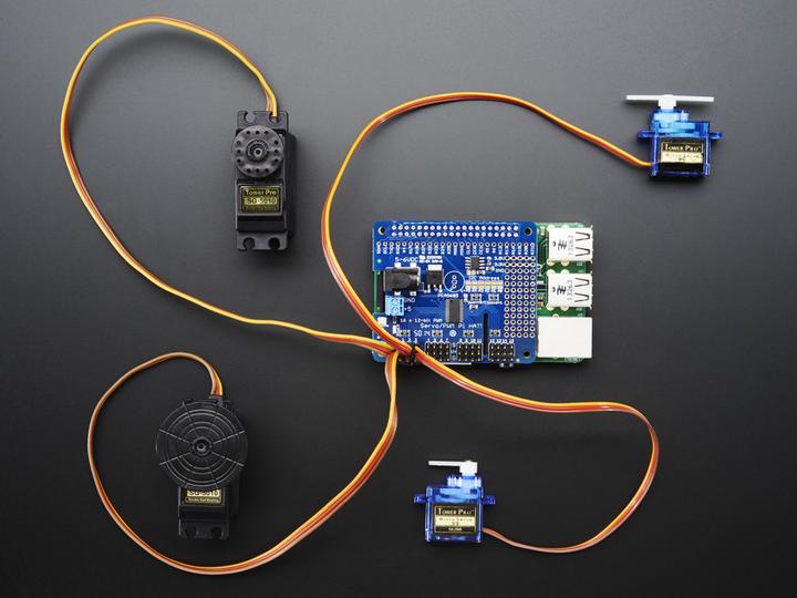 Actual product image Adafruit 16-Channel PWM Servo HAT for Raspberry Pi