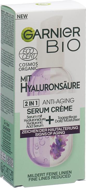 Actual product image Garnier Organic Lavandin 2in1 Anti-Aging Serum Crème (50 ml)
