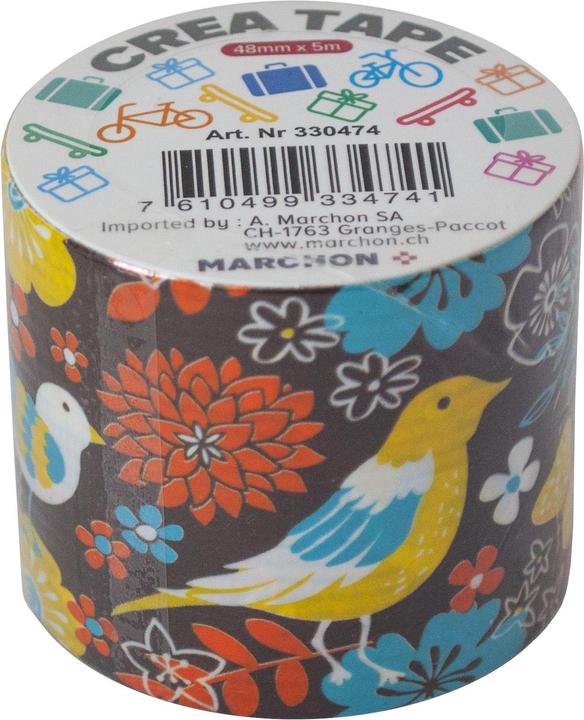 Image du produit Office Tape L509C gris/oiseaux (5000 mm)