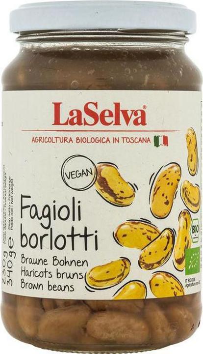 Actual product image LaSelva Brown beans Borlotti cooked (340 g)