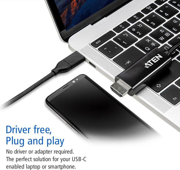 Produktbild Aten USB C – HDMI (2.70 m, USB)