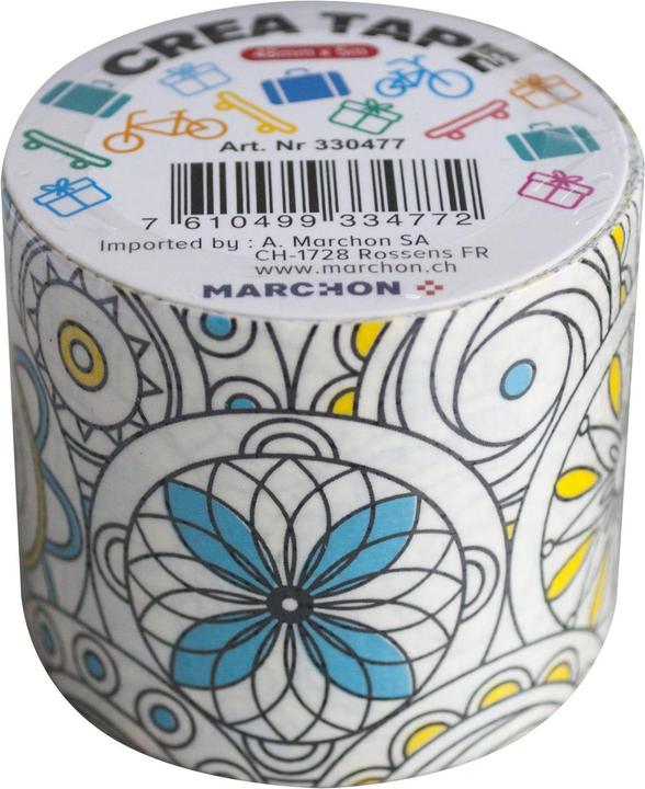 Actual product image Office Tape L538D white/flowers (5000 mm)