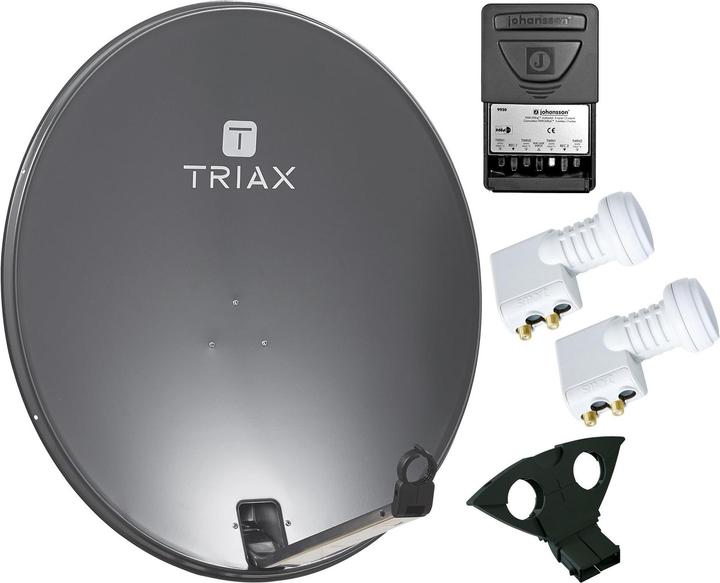 Produktbild SAT-Set ASTRA/HOTBIRD Triax 100cm (Parabolantenne, DAB/ DAB+)