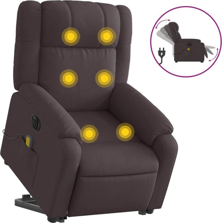 Immagine prodotto VidaXL Poltrona massaggiante elettrica con tessuto di supporto