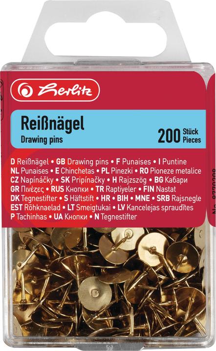 Actual product image Herlitz Drawing board pin (200 x)