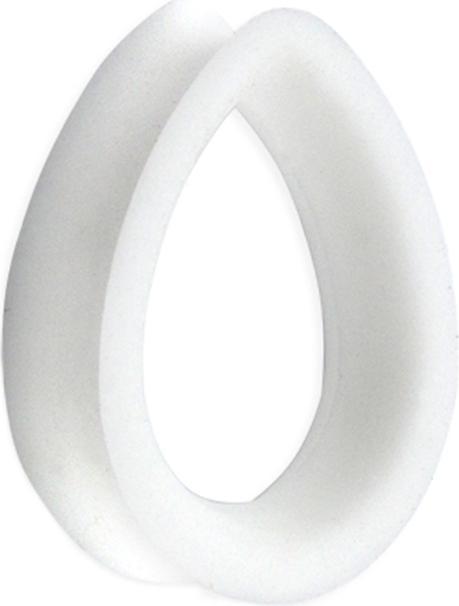 Produktbild Star Piercing Flared Tunnel weiss Tropfen (Silikon)