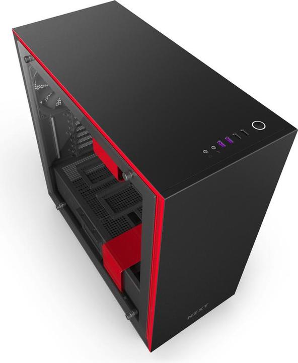 Produktbild NZXT H700i - Red (ATX, mATX, Mini-ITX, E-ATX)