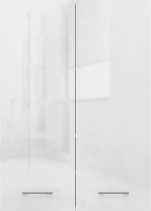 Produktbild Topeshop Schrank über der Waschmaschine POLA MINI DD 64x30xH90 weiss glänzend