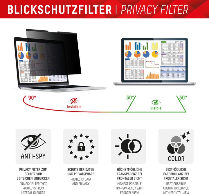 Actual product image Displex Privacy Safe, Laptop Blickschutzfilter (14", 16 : 10)
