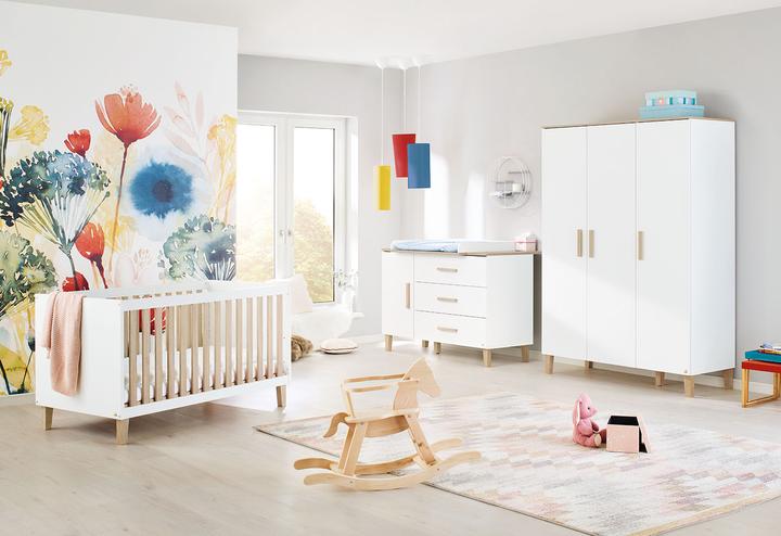 Produktbild Pinolino Kinderzimmer-Set 'Lumi' extrabreit gross, 3-tlg. (Kinderkleiderschrank)