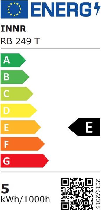 Energie-Label Innr Smart Candle RB 249 T-2 comfort (zigbee 3.0) 2-pack (E14, 550 lm, 2 x, E)