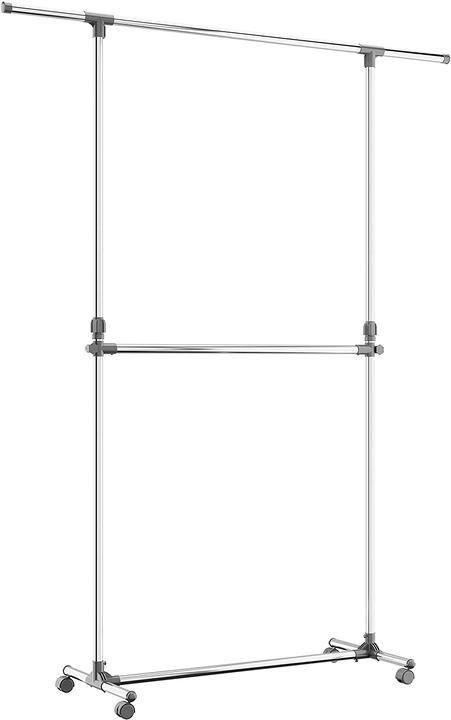 Actual product image Sanawatec Heavy duty clothes rack on rollers