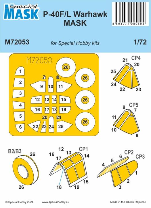 Produktbild Special Hobby P-40F/L Warhawk MASK