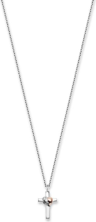 Immagine prodotto Engelsrufer ERN-CROSSHEART-BIR Collana da donna con croce da 40 mm, regolabile (Argento 925, 44 cm)