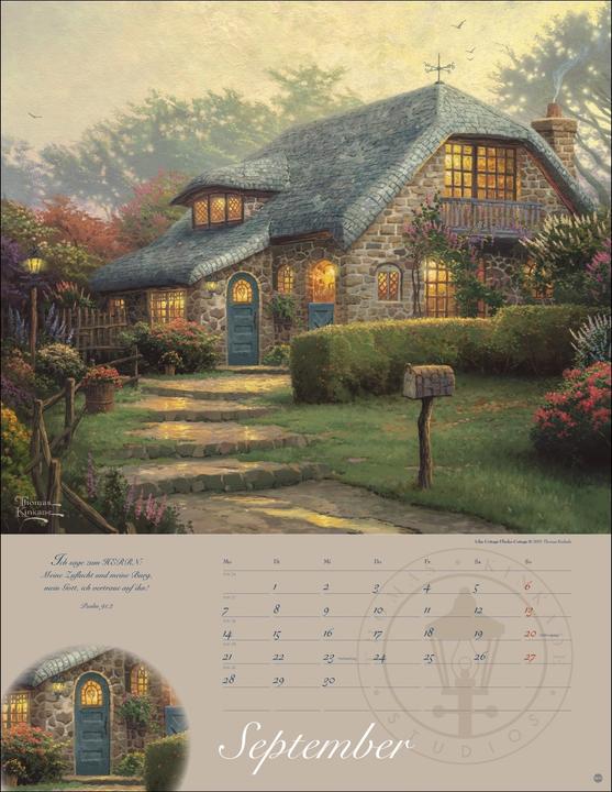 Image du produit Thomas Kinkade: Land im Licht Kalender 2026 (34 x 44 cm, Allemand)