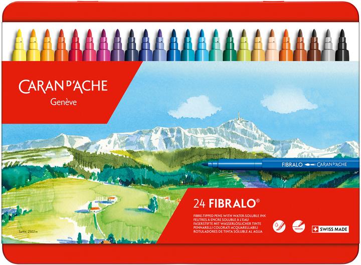 Productafbeelding Caran d'Ache Fibralo Metallschachtel (Veelkleurig, 24 x)