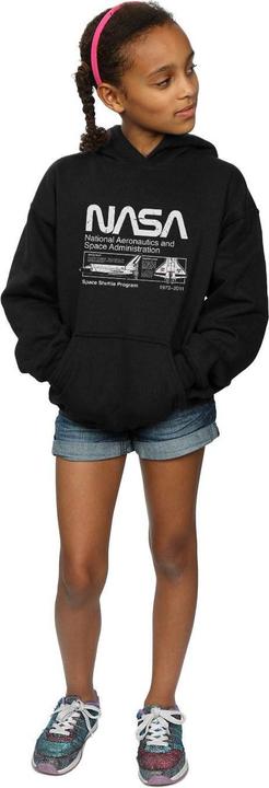 Immagine prodotto Nasa Classic Space Shuttle Felpa con Cappuccio Ragazze (140, 146)