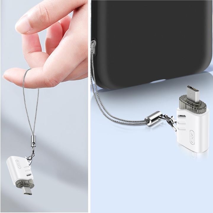 Produktbild xO Adapter NB256C OTG USB - microUSB weiss (USB, Micro USB)