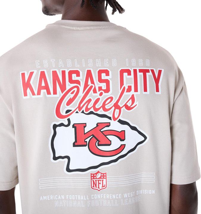 Immagine prodotto New Era NFL Shirt - BACKPRINT Kansas City Chiefs stone - S (S)
