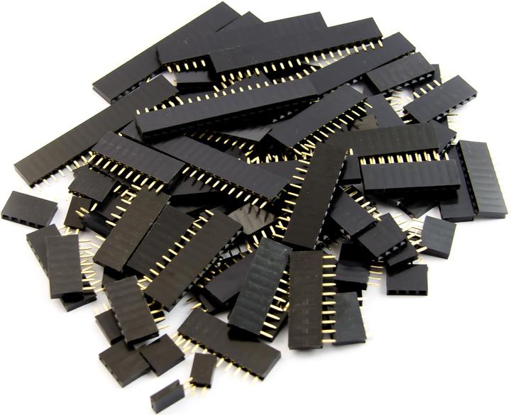Produktbild Purecrea Stiftleisten / Buchsenleiste Set Female Pin RM 2.54 mm / 100 Stk.