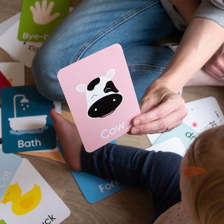 Produktbild Priya & Peanut Erste-Worte-Blitzkarten – 50 erste Wörter für Kleinkinder