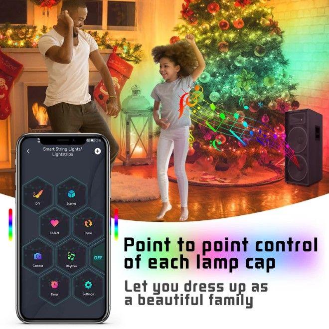 Produktbild MU Classic Holly Series Smart Bluetooth Lichterkette (20 m)