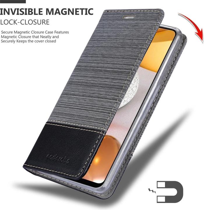 Produktbild Cadorabo Book Jeans Optik Cover (Samsung Galaxy A42 5G)