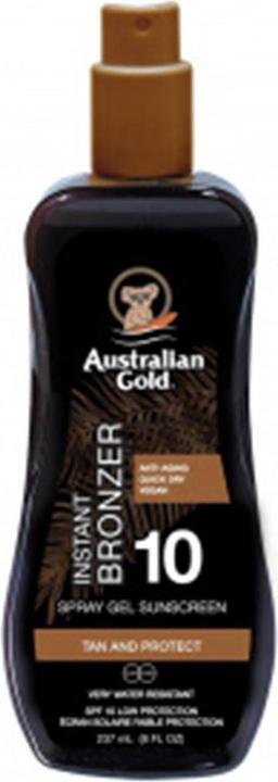 Actual product image Australian Gold Gel with bronzer (Sun spray, Sun gel, Up to SPF 10, 237 ml)