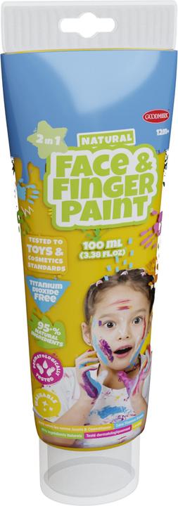 Boti Natural face and finger paint tube - yellow, 100 ml (Yellow, 100 ml)