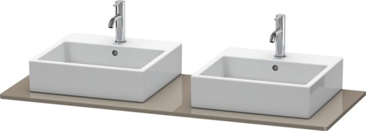 Actual product image Duravit XSQUARE console with 2 cut-outs 16x1400x550mm fla gr hgl