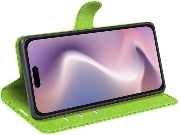 Produktbild MU Classic Litchi Leder Bookcover Series (Apple iPhone 16)