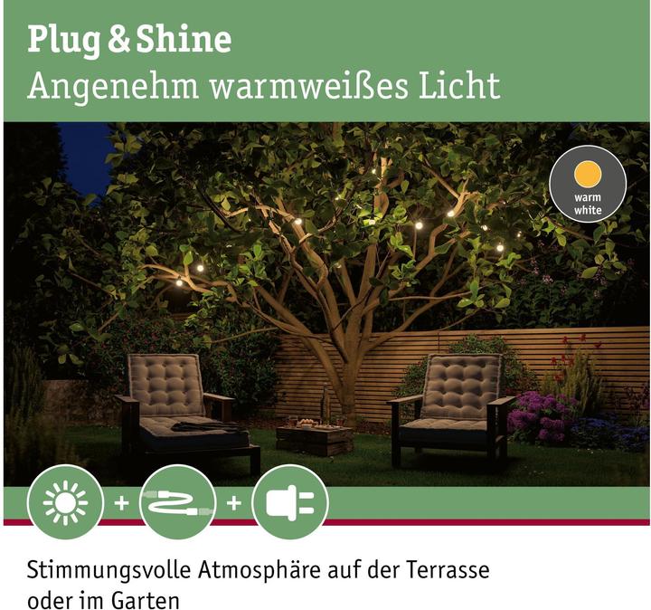 Produktbild Paulmann Outdoor Plug & Shine Lichterkette (6.80 m)